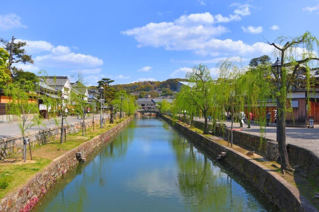 岡山県倉敷美観地区の倉敷川